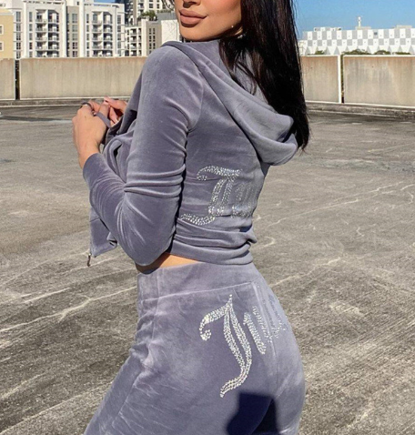 Load image into Gallery viewer, Juicy Sweatshirt and Pants with Diamonds