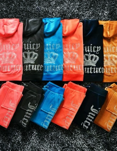 Load image into Gallery viewer, Juicy Sweatshirt and Pants with Diamonds