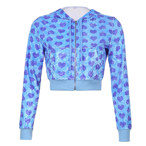 Load image into Gallery viewer, 2pc Set Love Printed Hooded Cardigan