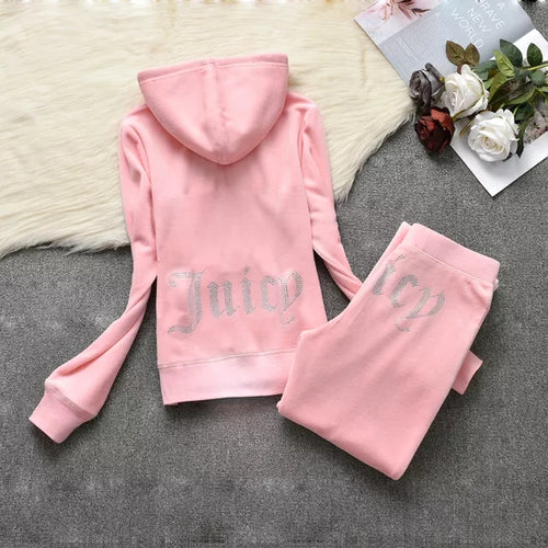 Load image into Gallery viewer, Juicy Sweatshirt and Pants with Diamonds